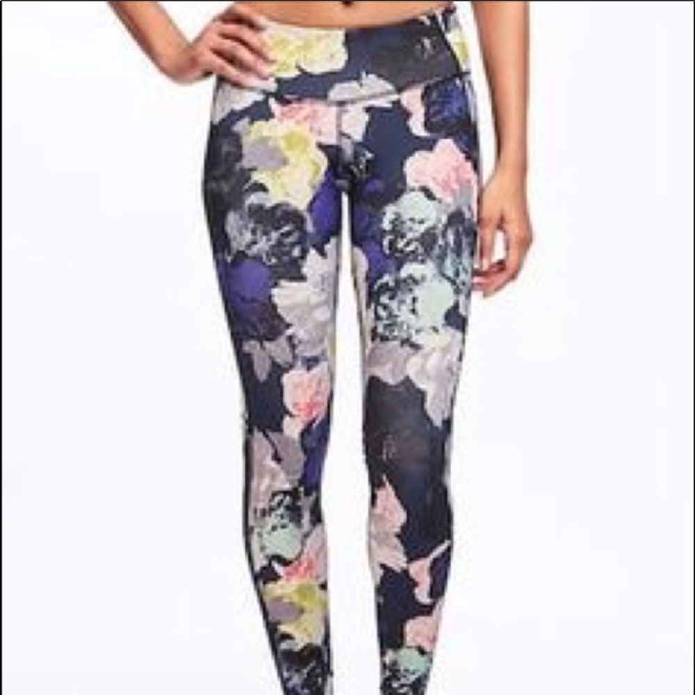 Old Navy Floral Workout Capris